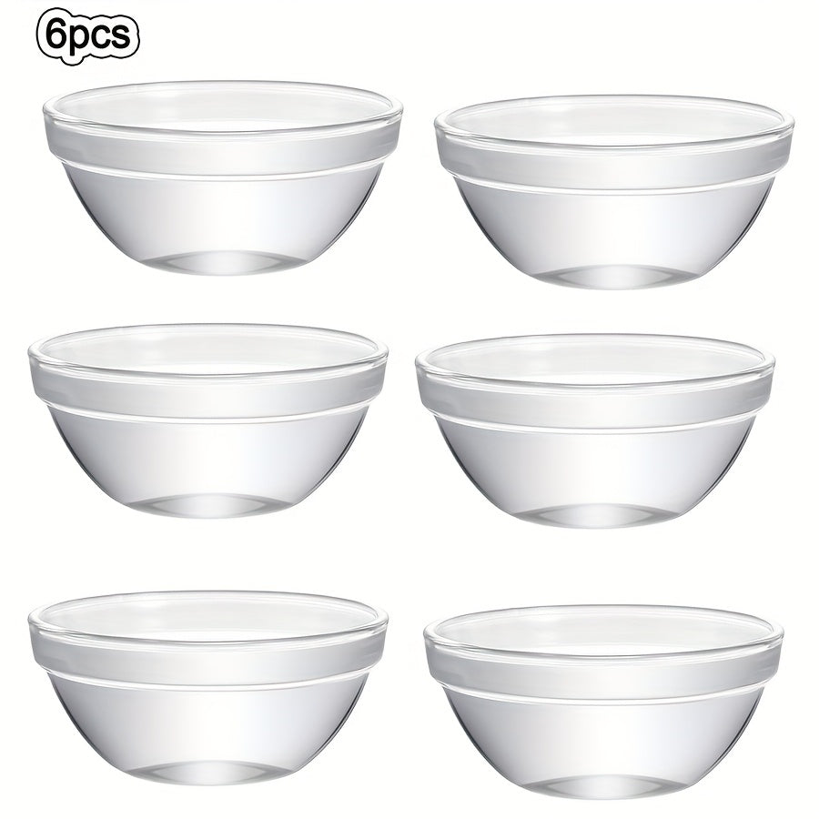 YumiPLUS Coupelles à tremper en verre transparent, lot de 6