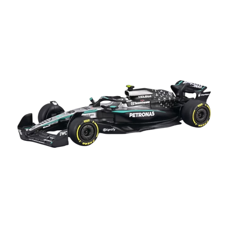Bburago 1/64 Racing - F1 2025 Mercedes-AMG Petronas F1 W16 Équipe Australie GP #12 Kimi Antonelli