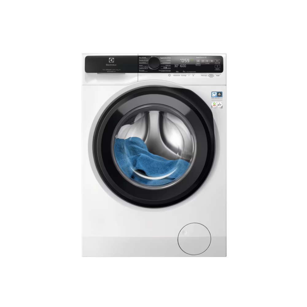 Electrolux EW7FI259160V Lave-linge frontal connecté avec SteamCare et SmartSelect, 1600 tr/min - 9 kg