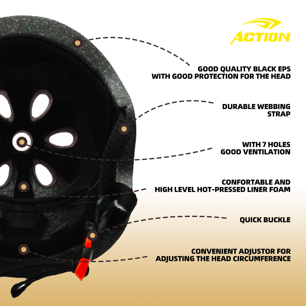 ACTION Casque de roller en ligne PW-903-CB XS