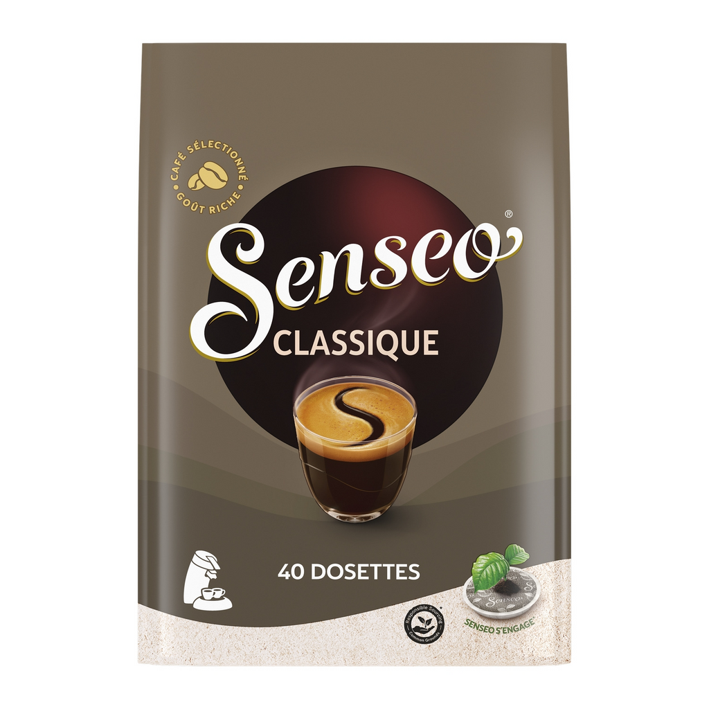 Senseo Classique Café en Capsules Torréfaction Moyenne 40 Capsules (277 g)