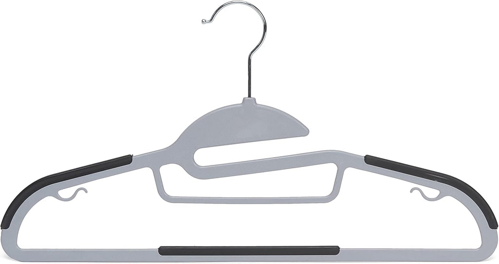 ANQI Cintres en plastique, Lot de 50, Gris