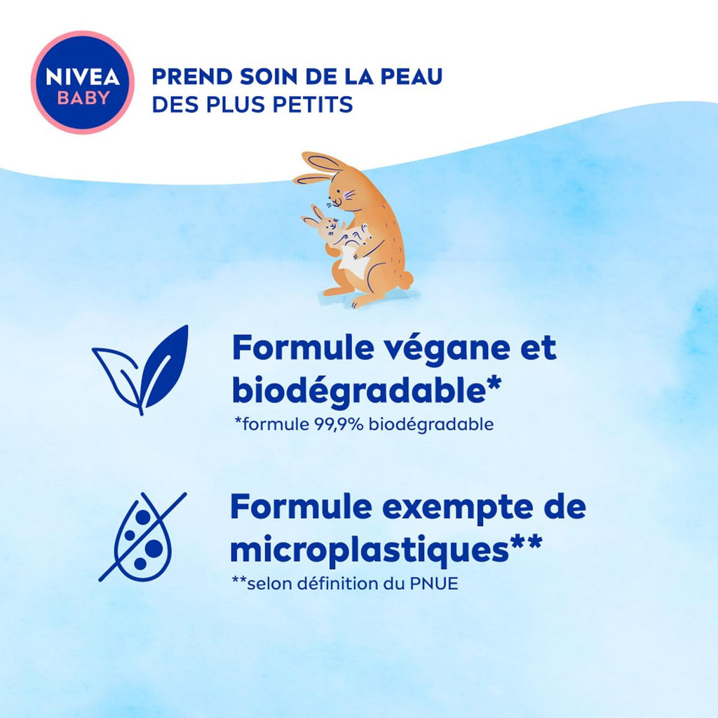 NIVEA BABY Lingettes corps & visage 99 % eau pure - 57 pièces
