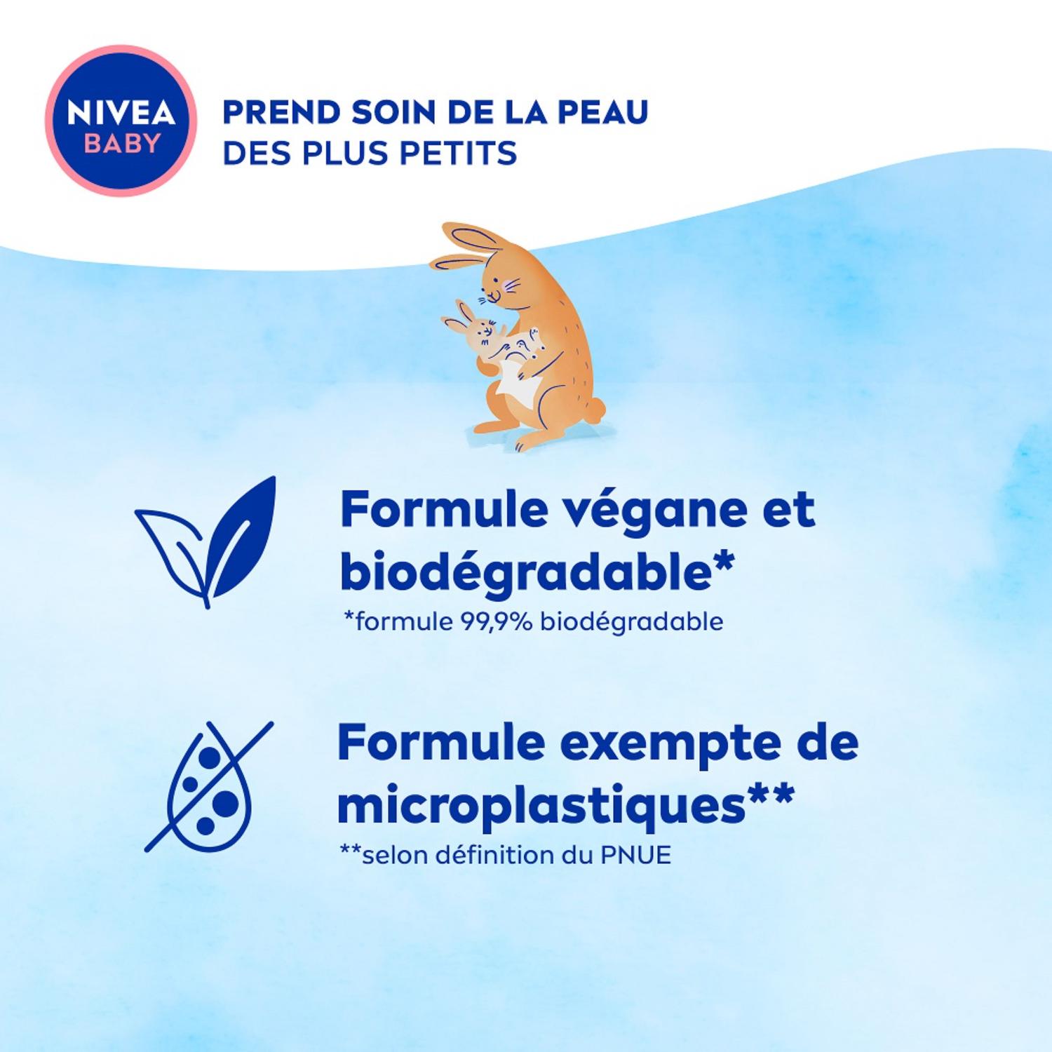 NIVEA BABY Lingettes corps & visage 99 % eau pure - 57 pièces