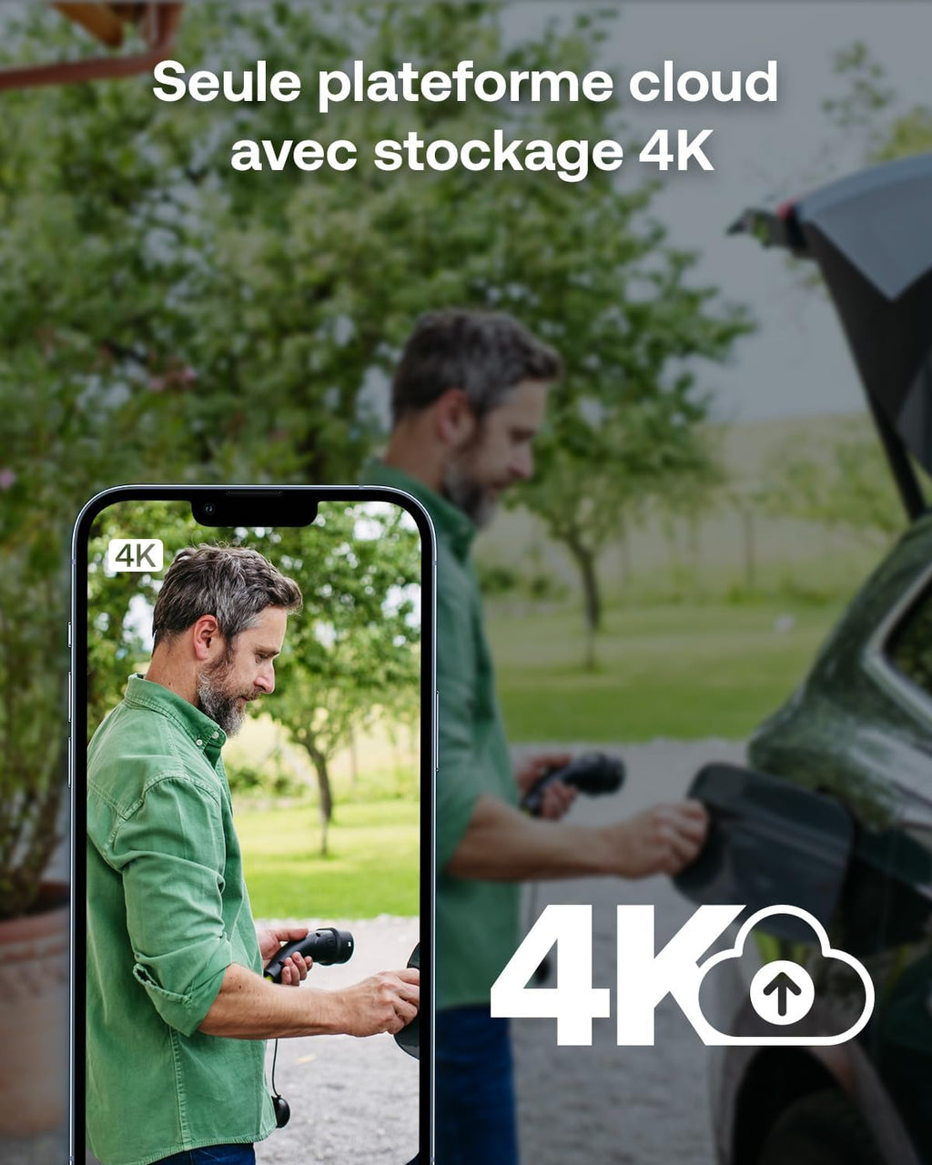 Arlo VMC5350-111EUS Caméra de Sécurité extérieure Ultra 3 4K WiFi sans Fil, Kit de 3 Caméras + Panneau Solaire et Smarthub, Détection par IA, Vision Nocturne Couleur, Compatible avec Alexa