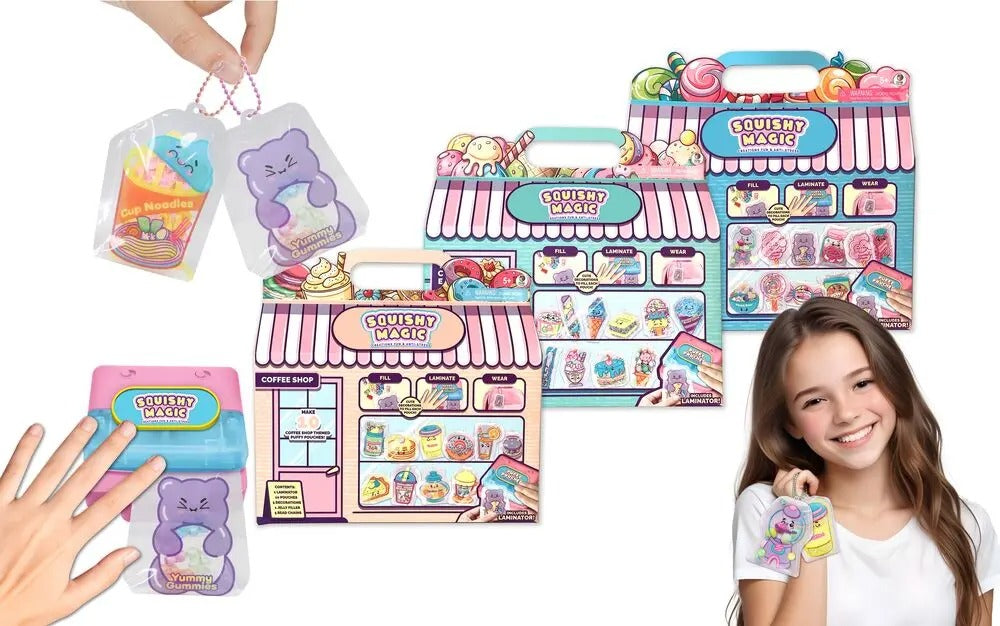 WT&T Squishy Magic Porte-Clés avec Machine Electronique