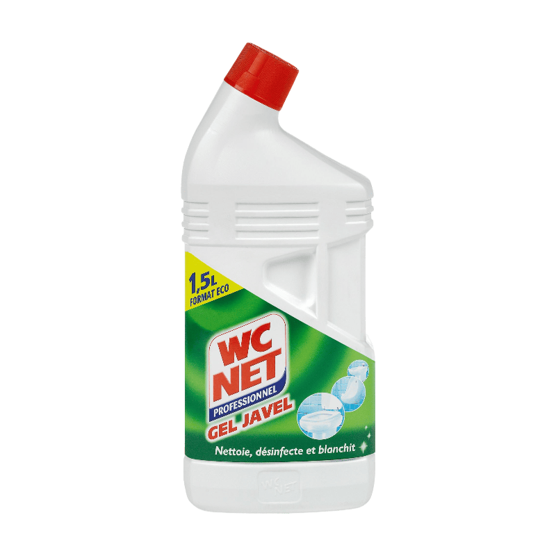 NET Gel WC javellisant nettoyant et désinfectant bactéricide 1,5 L