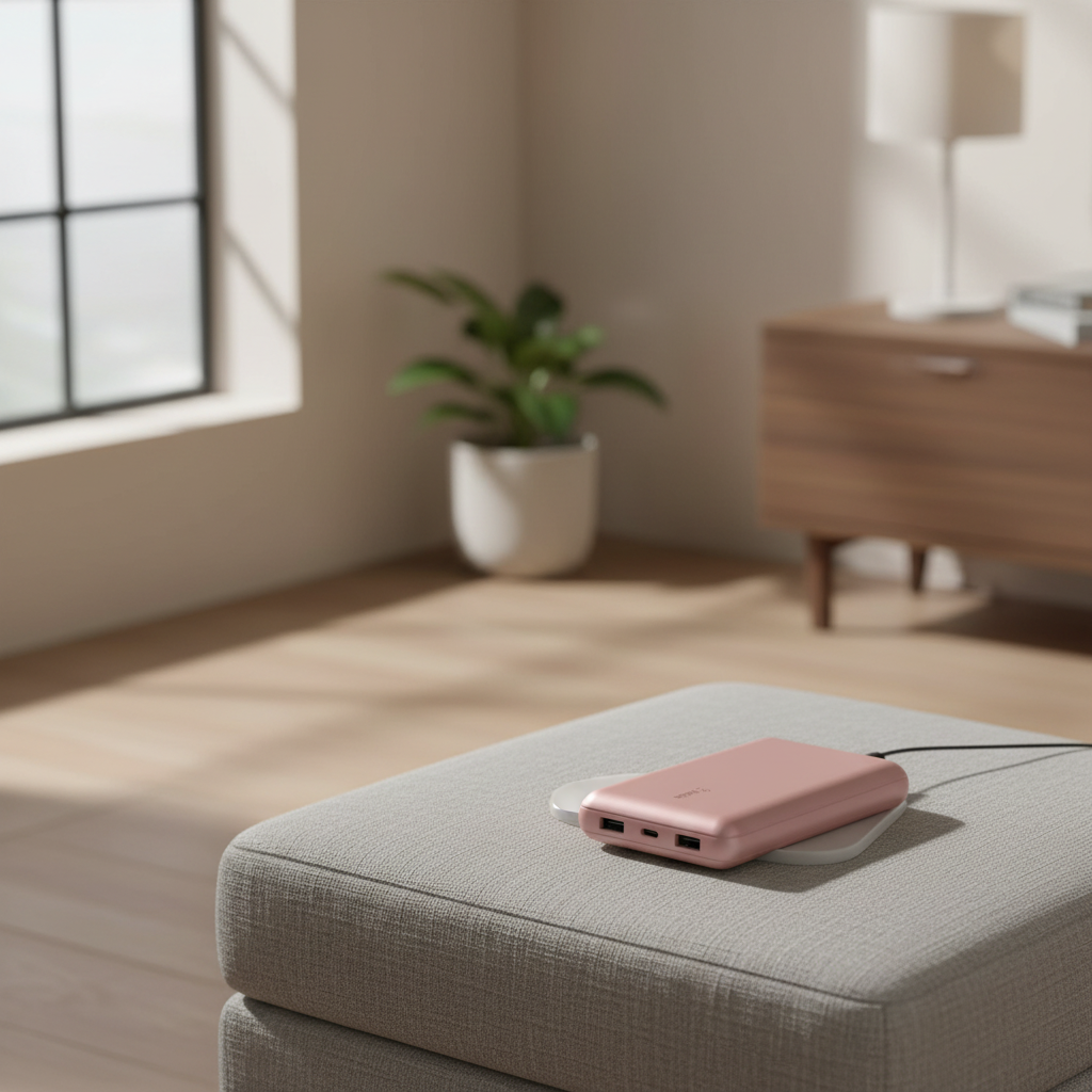 Belkin BOOST CHARGE™ Batterie externe 20 000 mAh avec ports USB-A et USB-C, 15 W - Or rose