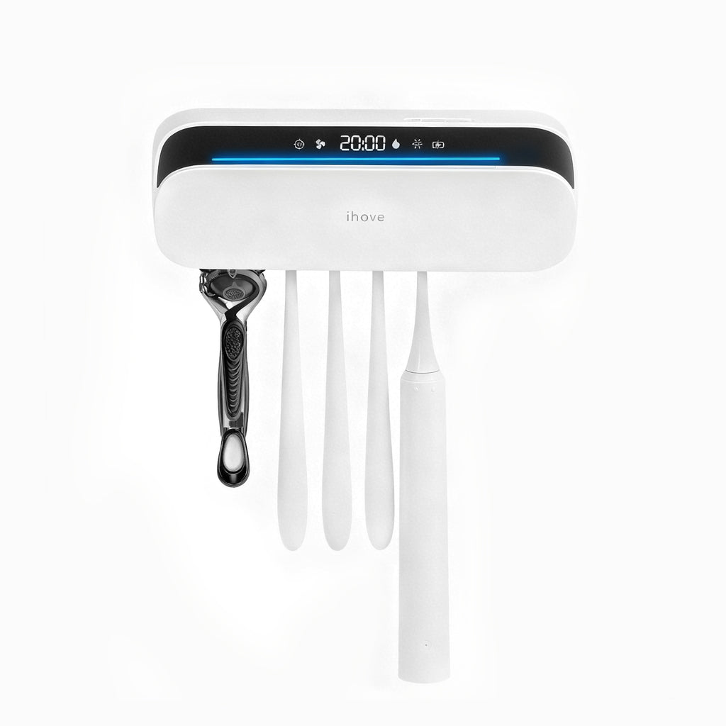 iHave F8 Stérilisateur de brosse à dents avec porte-brosse à dents - Blanc