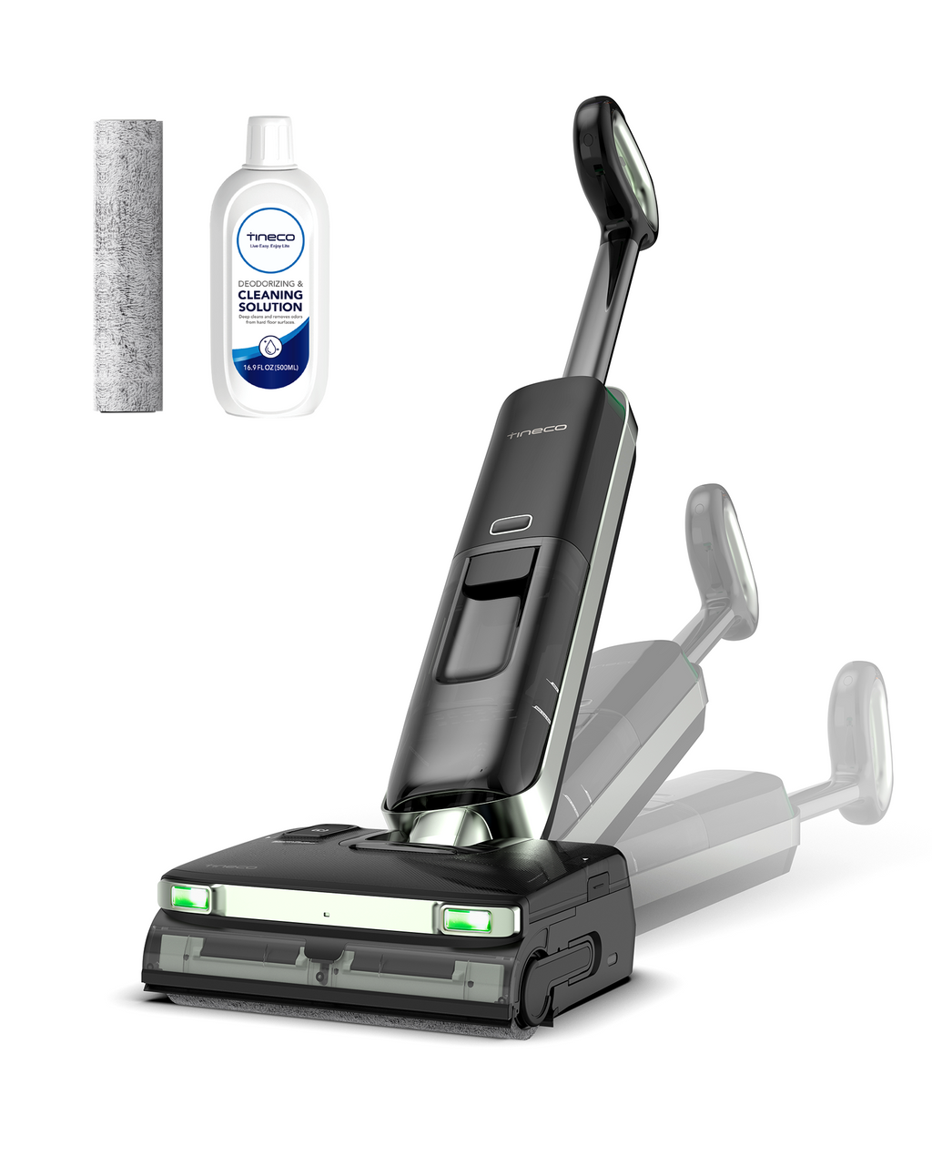 Tineco Floor ONE S7 Master Aspirateur Laveur, Raclette Anti-Traces, Corps Ultra-Plat de 9,9 cm, 23 kPa, FlashDry, Lumière DustReveal Verte à 150°