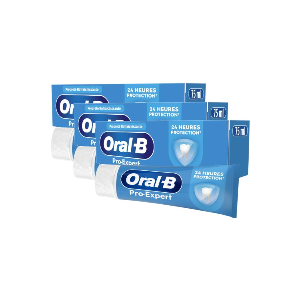 Oral-B Pro Expert Dentifrice Nettoyage Intense 75 ml - Lot de 3 (3 x 75 ml = 3 tubes)