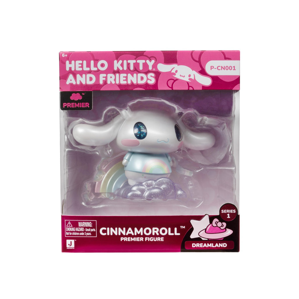HELLO KITTY Hello Kitty, Figurine Hello Kitty, 10 cm , Modèle Cinnamoroll, Pour les enfants à partir de 6 ans, HKT084