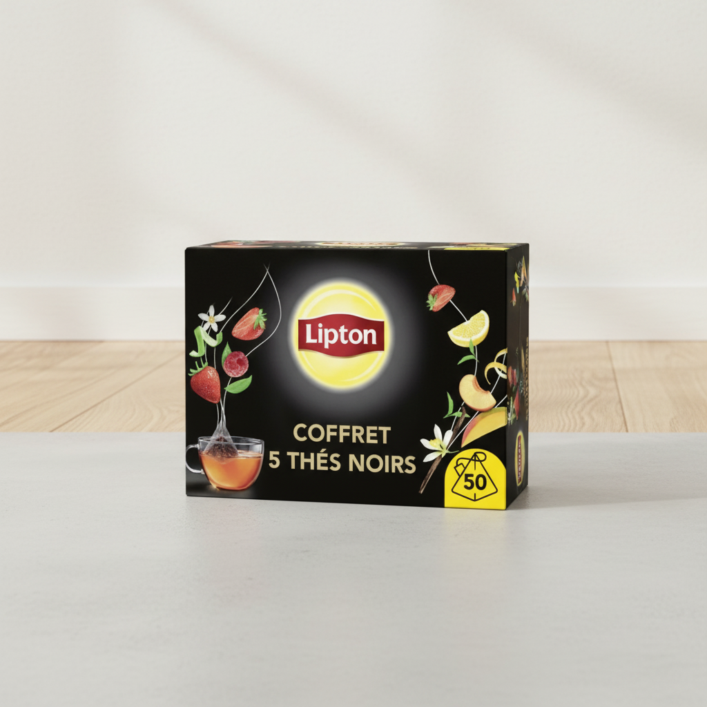 Lipton Coffret de thés parfumés, 50 sachets, 82 g