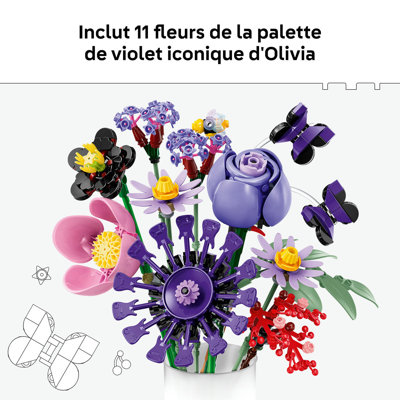 LEGO Botanicals 11507 Bouquet de fleurs d'Olivia Rodrigo
