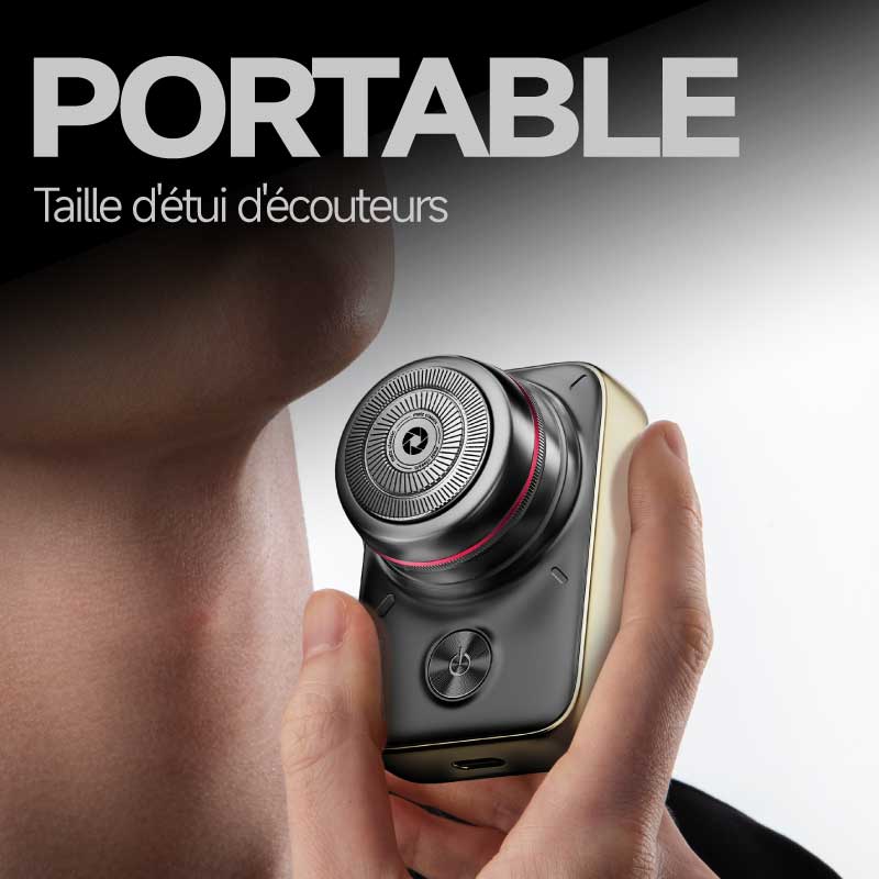 Rasoir électrique Metz Édition Deluxe Red Ring SLR, corps en alliage, portable pour voyages, totalement étanche, cadeau parfait de la Saint-Valentin pour petit-ami