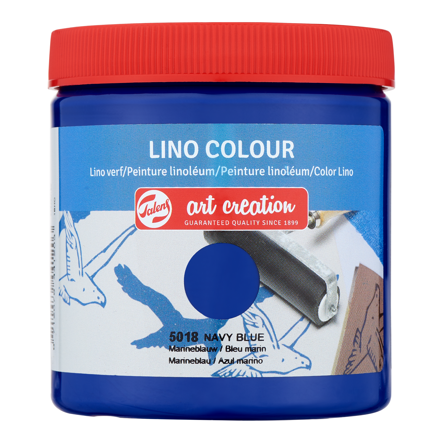 Talens Art Creation Peinture linoléum Pot 250 ml Bleu Marin 5018