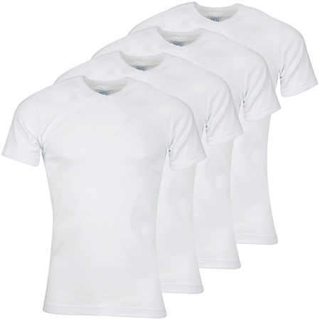 ATHENA T-shirts col V Coton Bio Lot de 4