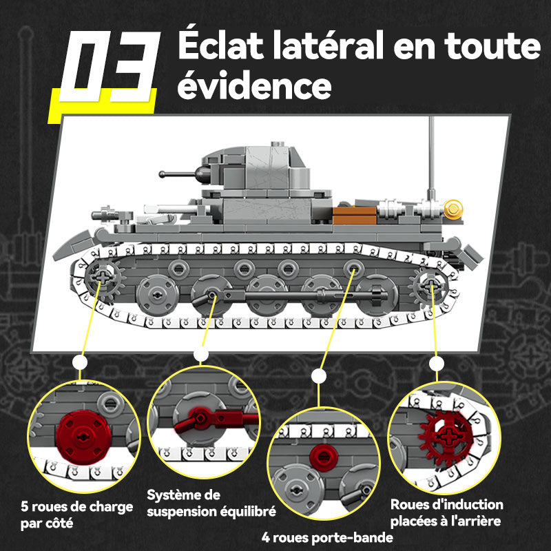 CAYI Réservoir N° 1 461 Pièces Ensemble de Blocs de Construction pour Bricoleurs