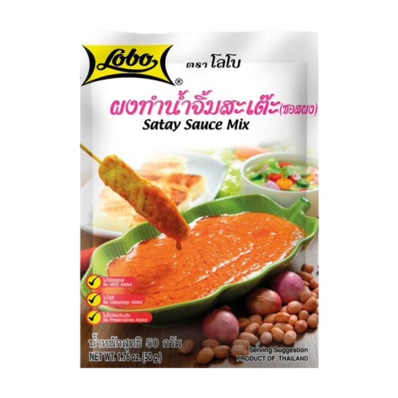 Lobo Sauce satay à la pâte d'épices et aux cacahuètes 50 g