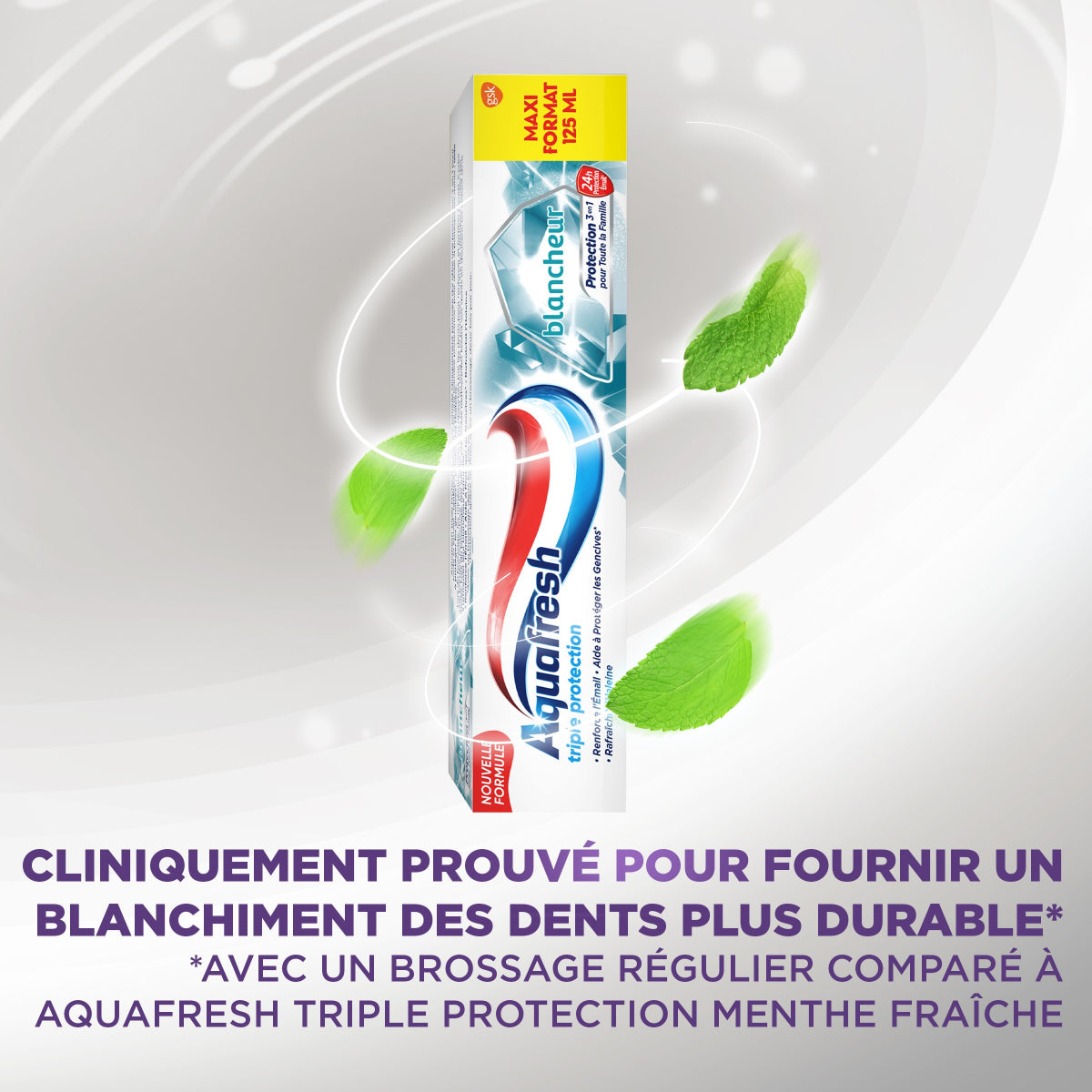 AQUAFRESH Dentifrice Triple Protection Blancheur - 125 ml