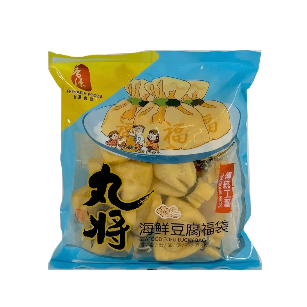 FRESHASIA WJ Sachets de tofu aux fruits de mer - 200 g