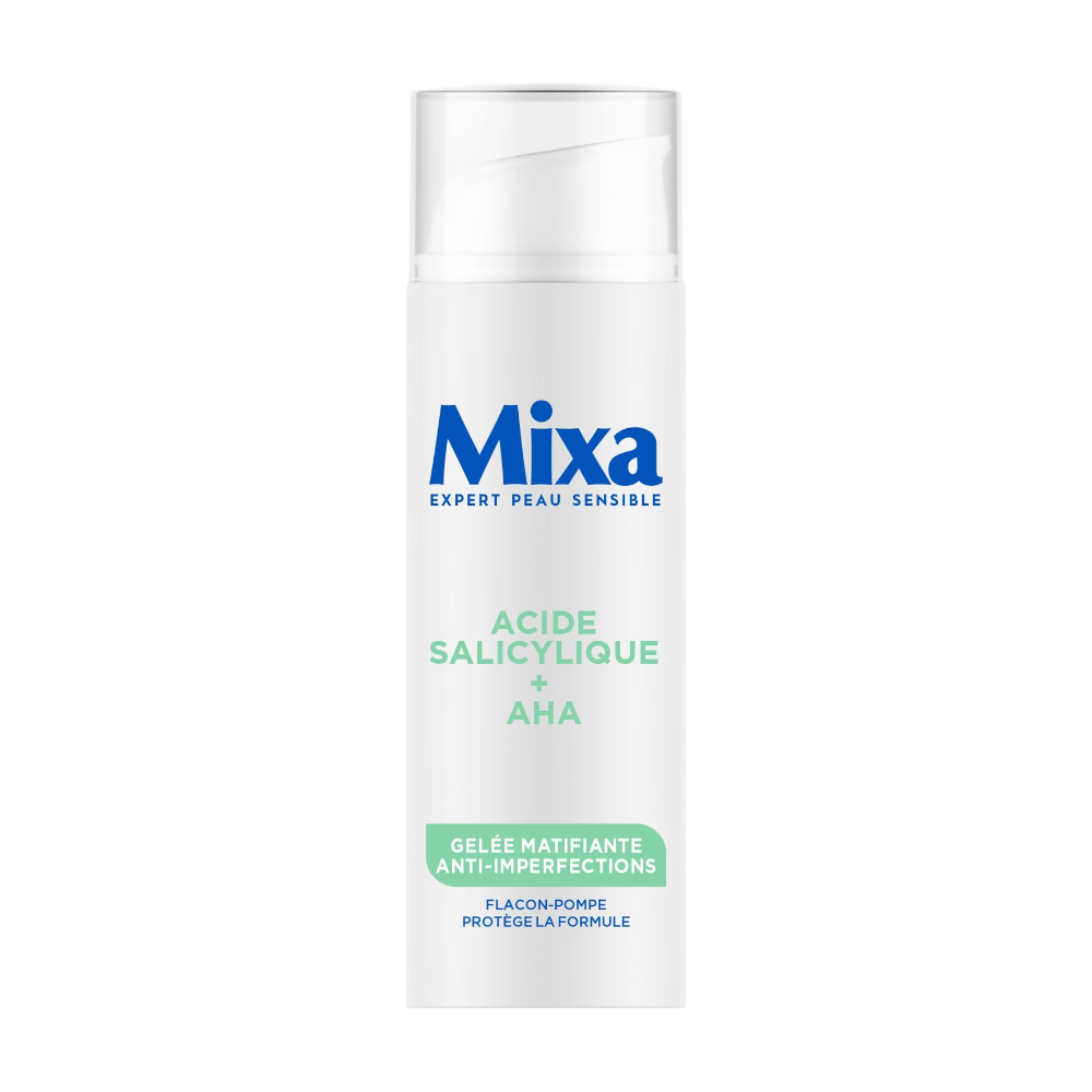 Mixa Gelée Matifiante Anti-Imperfections à l’Acide Salicylique et Acide Alpha-Hydroxylé 50ml