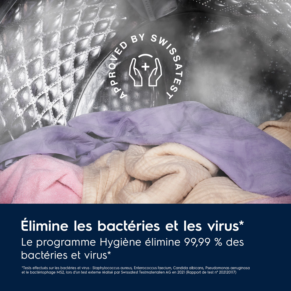 Electrolux EW6FI4805AW Lave-Linge frontal 8 kg avec hygiène vapeur, SensiCare et 1400 tr/min - Blanc