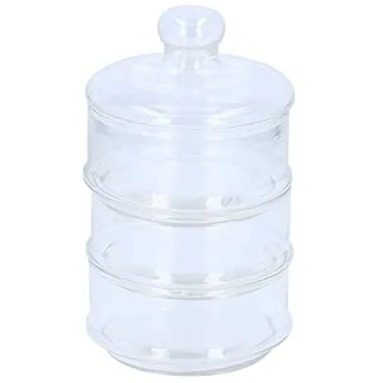 Alpina Bocal de rangement 3 niveaux - diamètre 12 x 23 cm