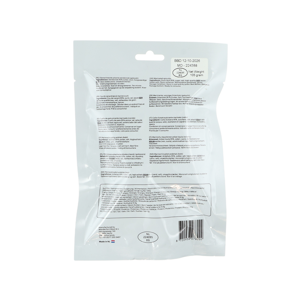 Wanderfort Cou de canard épicé 105 g