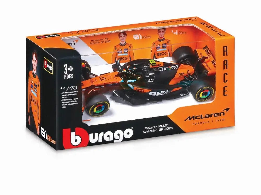 1/43 Bburago Formule 1 McLaren MCL39 Grand Prix d'Australie #Norris