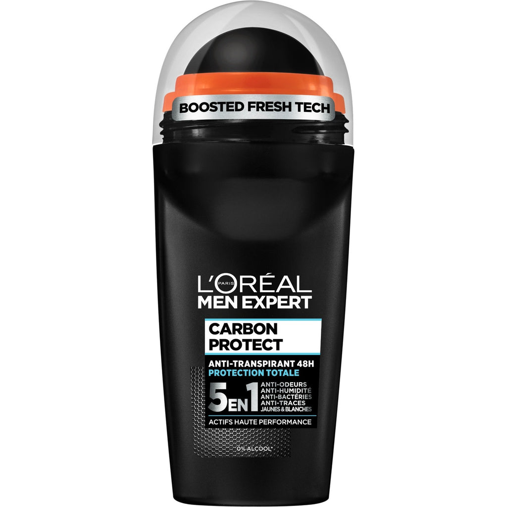 L'Oréal Paris MEN EXPERT Déodorant Bille Anti-Transpirant Carbon Protect 5-en-1 - 50ml