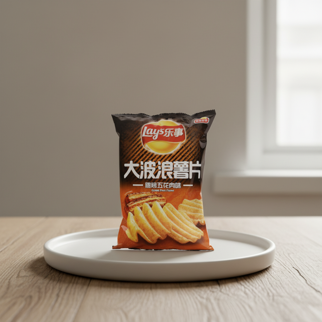 Lay's Chips ondulées saveur porc barbecue style coréen 70 g