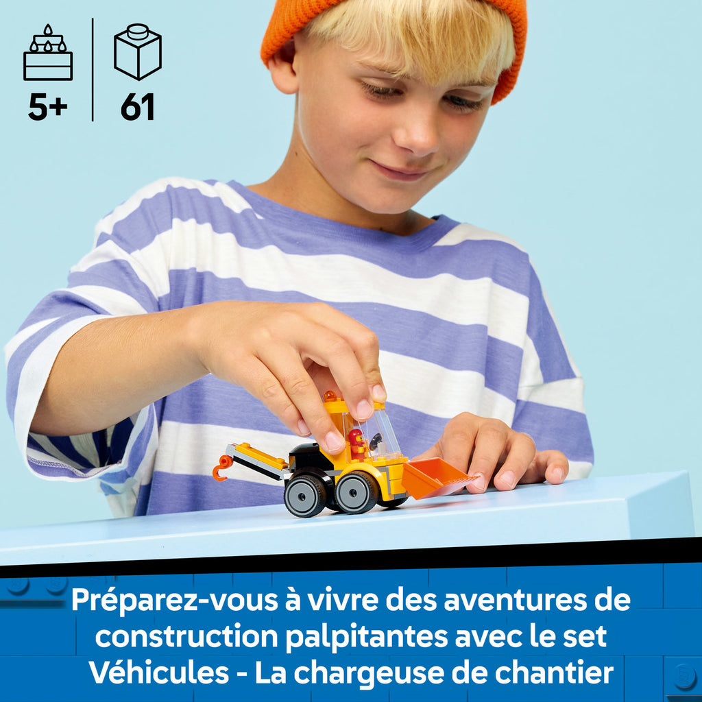 LEGO City 60483 Véhicules - La chargeuse de chantier