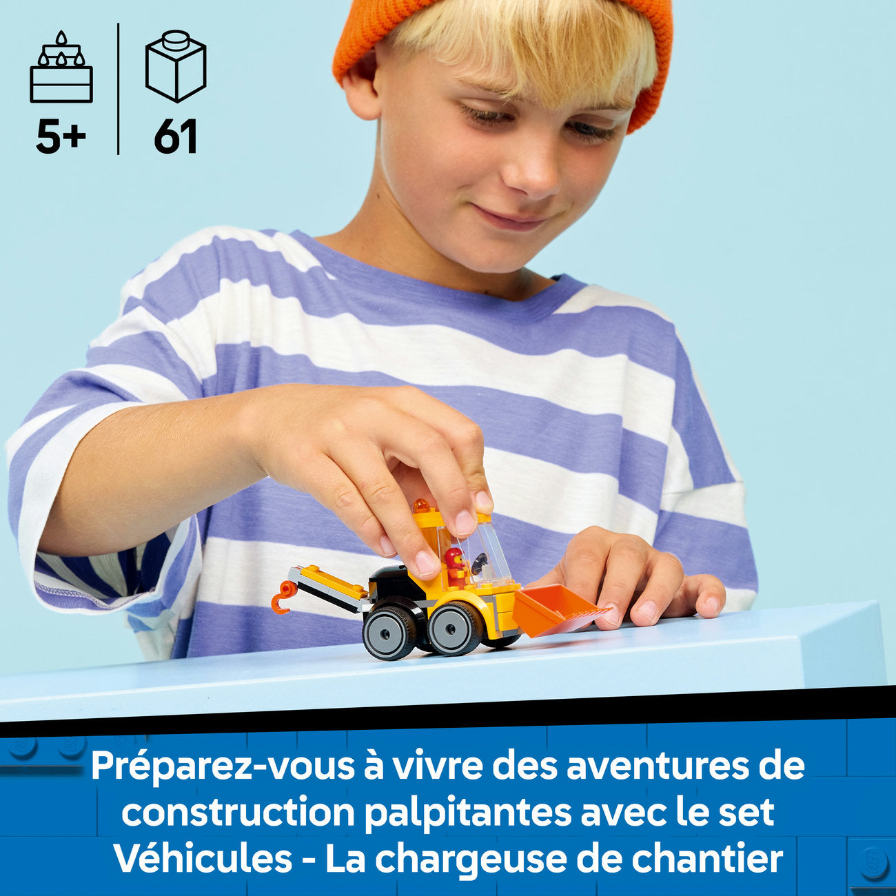 LEGO City 60483 Véhicules - La chargeuse de chantier