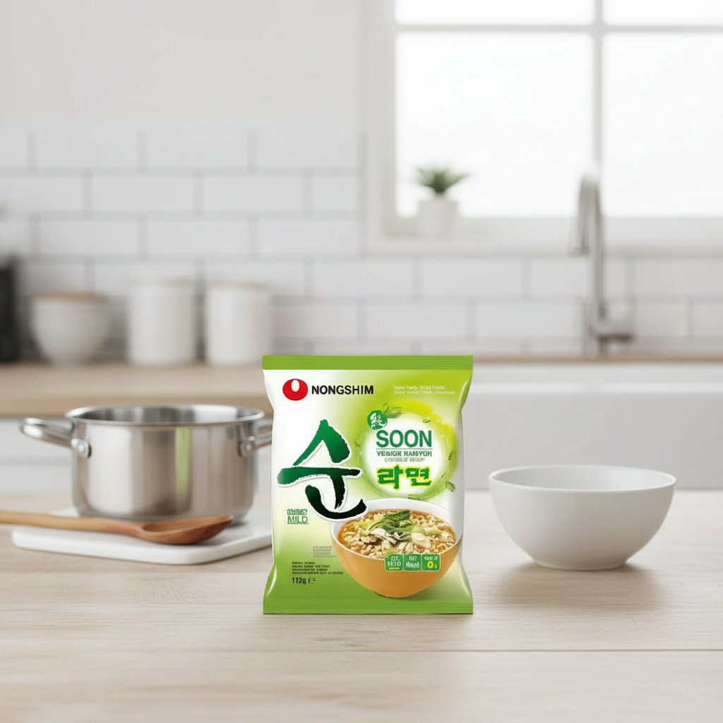 NongShim - Nouilles Instantanées Soon Veggie, 6 x 112 g