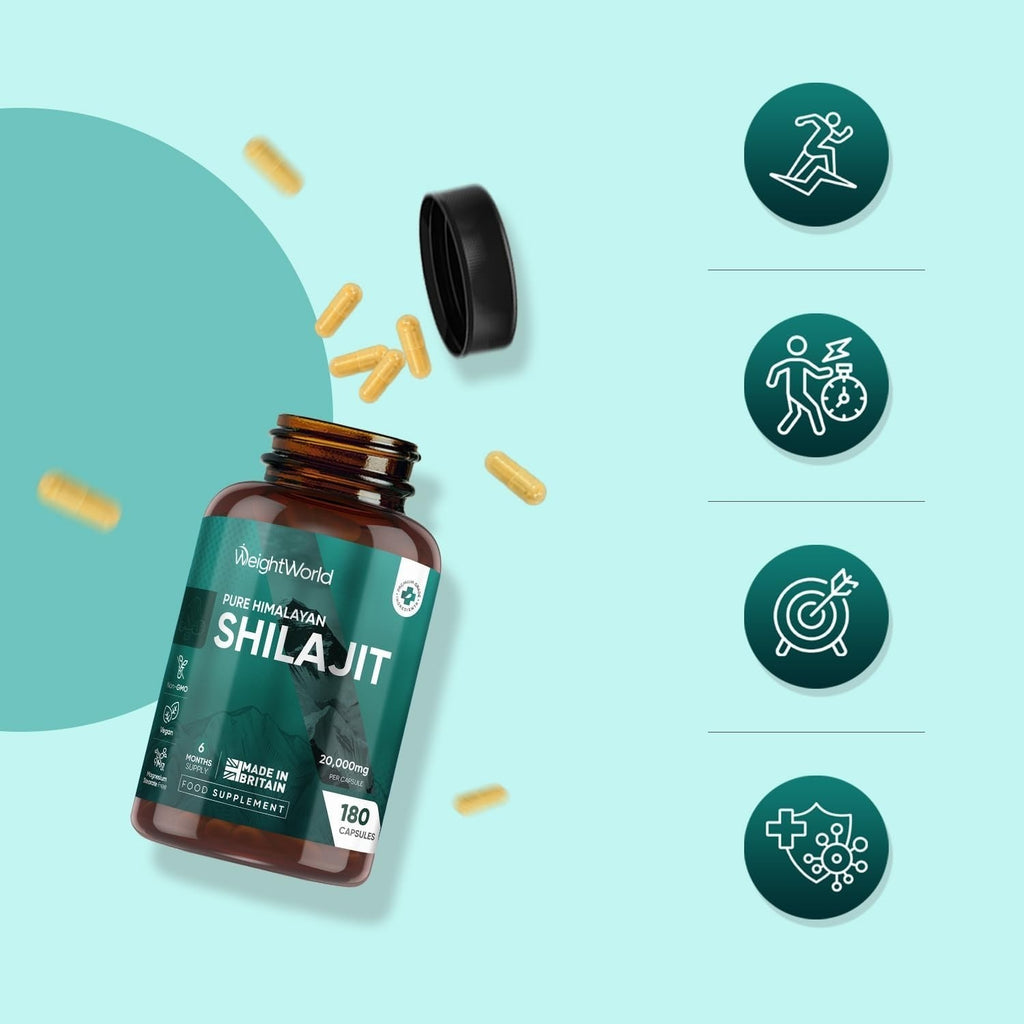 WeightWorld Shilajit de l’Himalaya pur 20000 mg 180 gélules