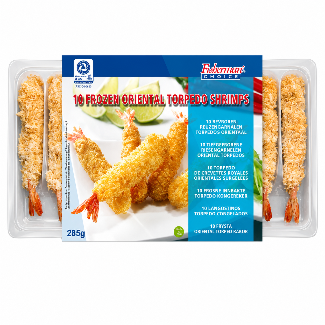 Fisherman's Choice Crevettes Torpedo - 10 pièces / 285 g