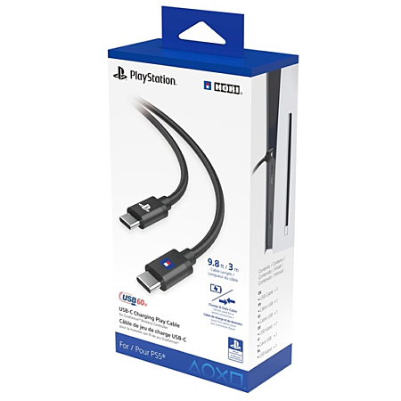 HORI Câble de charge USB-C pour manette PS5 sans fil DualSense