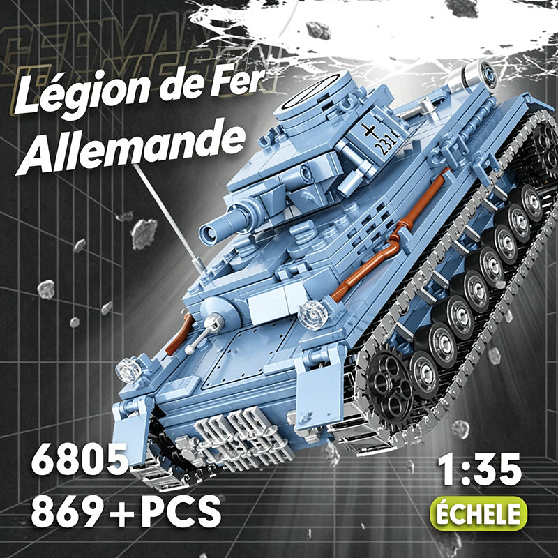 CAYI Type 4 Tankette 869 Pièces Ensemble de Blocs de Construction pour Bricoleurs