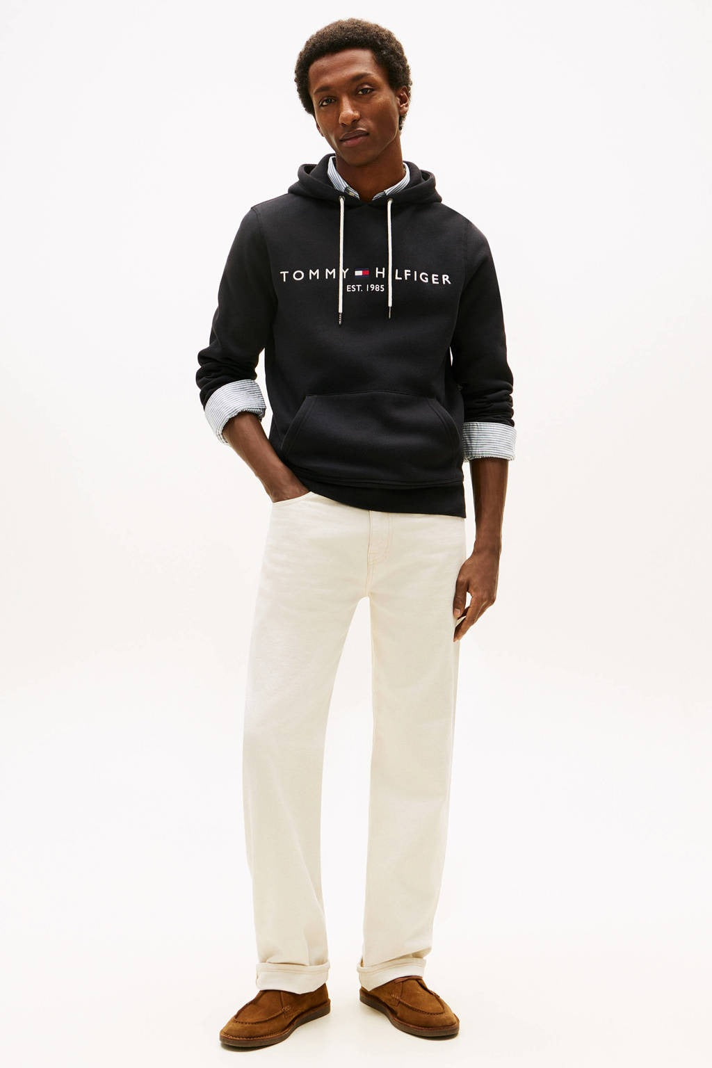 TOMMY HILFIGER Sweat à capuche Core Logo Noir S