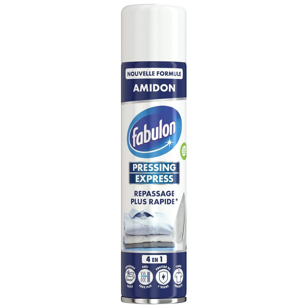 Fabulon Pressing Express Spray d'aide au repassage 4-en-1 anti-plis aérosol 400 ml
