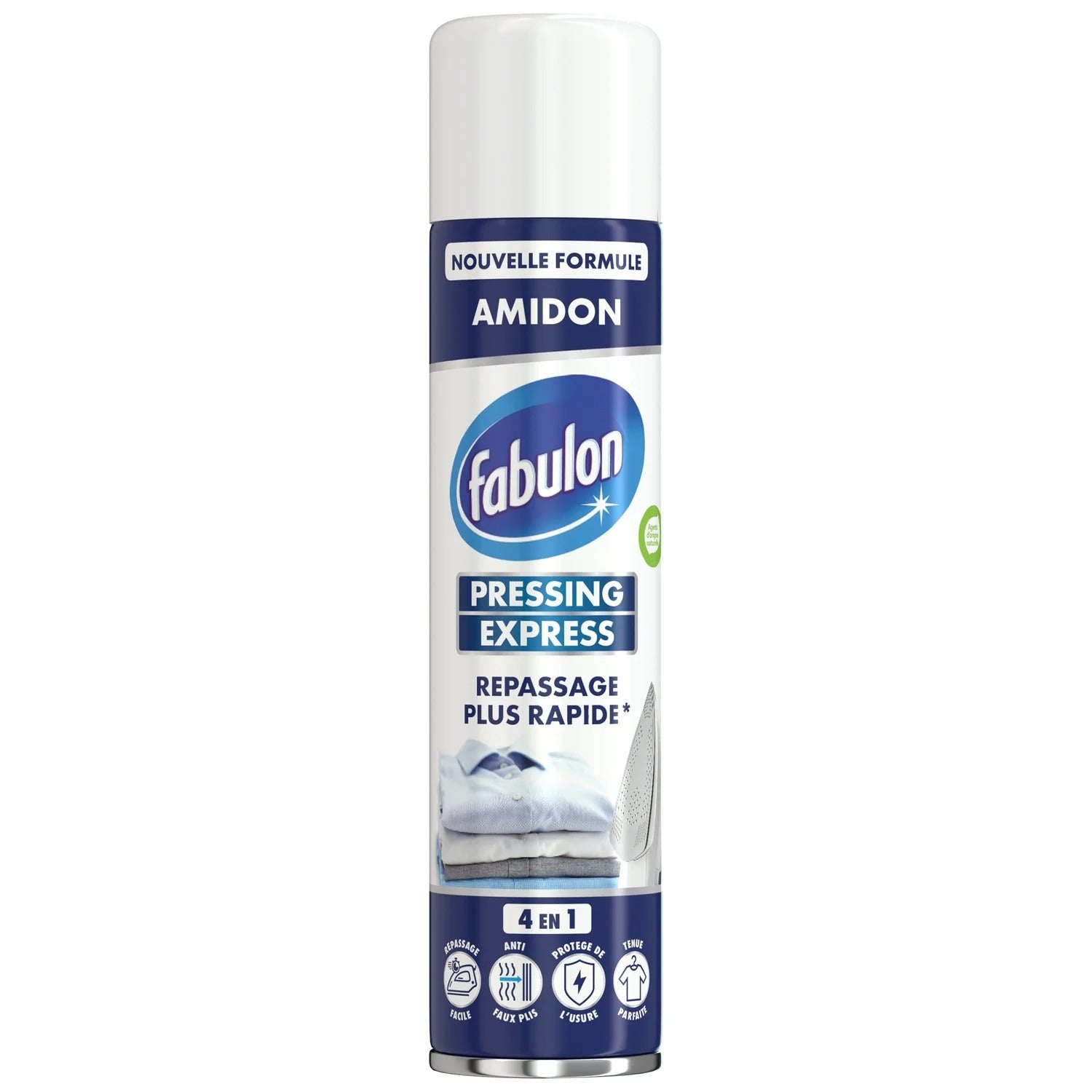 Fabulon Pressing Express Spray d'aide au repassage 4-en-1 anti-plis aérosol 400 ml