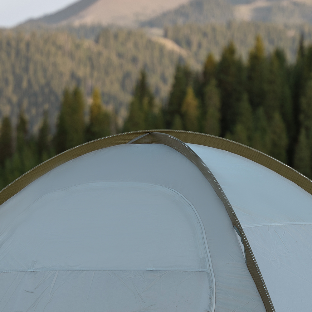 Mobi Garden, Tente de trekking en polyester LUNTA 68D, Tente imperméable ultralégère, Tente de camping de trekking double, Abri de plein air léger, Blanc, Cadre en alliage d'aluminium avec conception imperméable et respirante