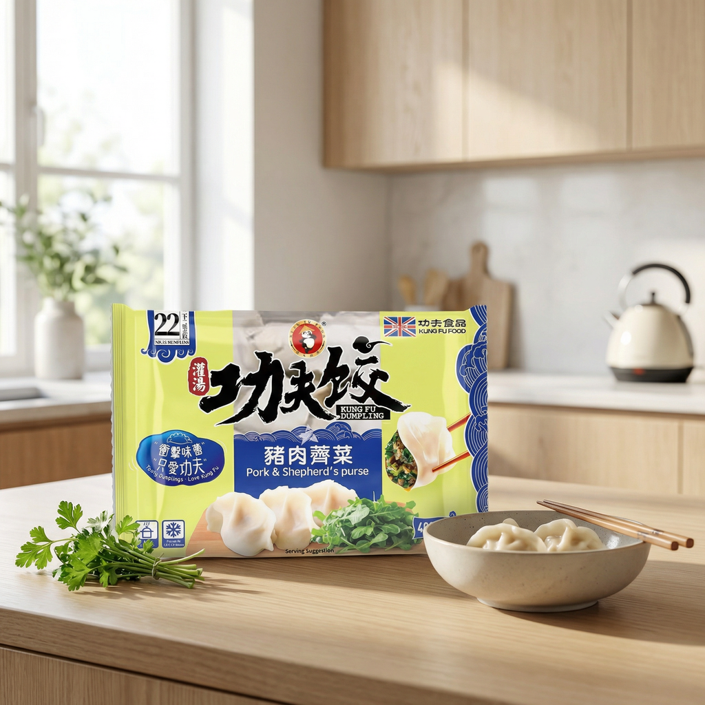 KUNG FU Raviolis au porc et à la bourse à pasteur - 400 g