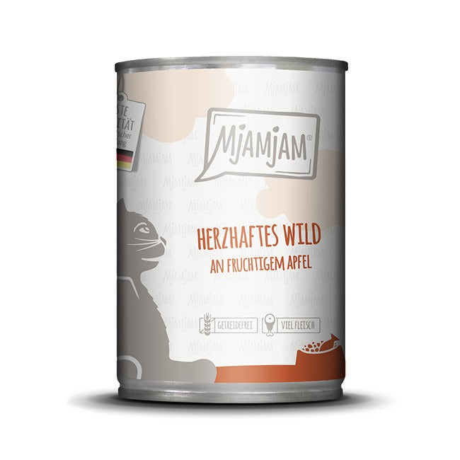 MjAMjAM [Peut être servi frais pour l'été] Nourriture humide pour chat au gibier 400 g