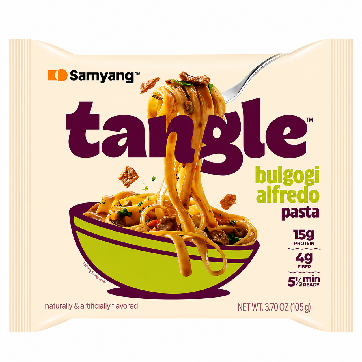 SAMYANG Pâtes Tangle saveur Bulgogi Alfredo 105 g