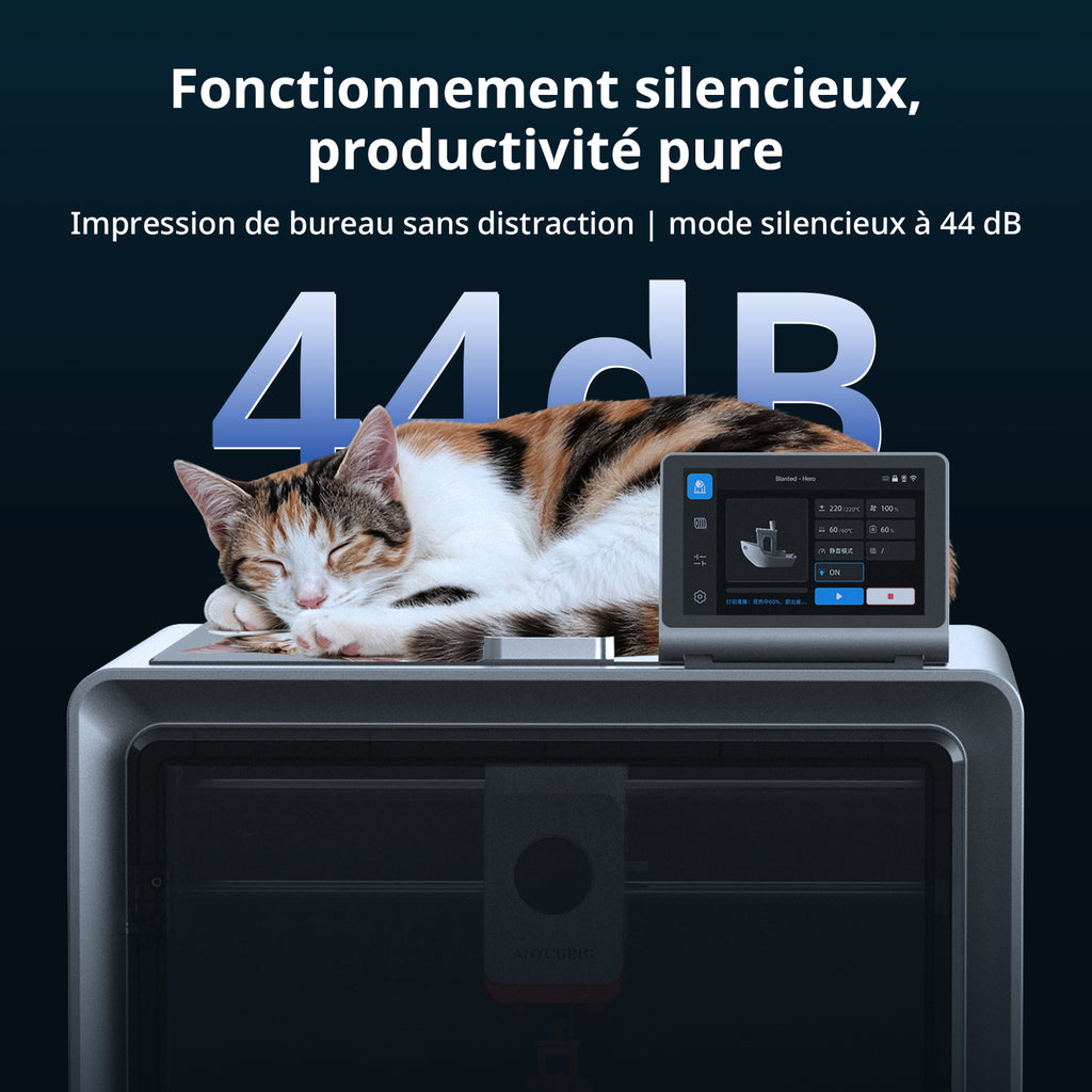 ANYCUBICxnotre partenaire Imprimantes 3D Kobra S1 Combo 250*250*250 mm Vitesse d'impression jusqu'à 600 mm/s