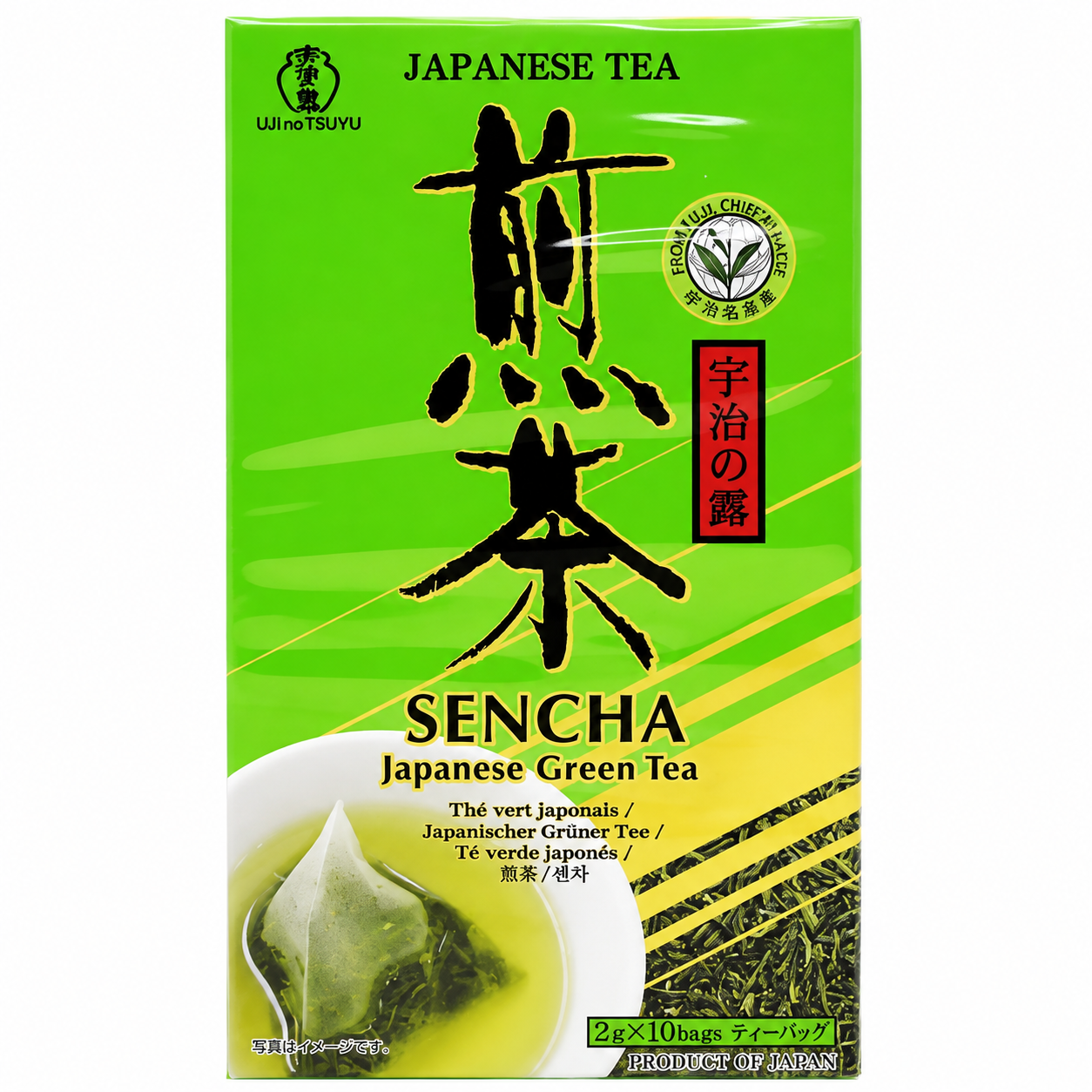 UJINOTSUYU Thé sencha en sachet - 10 x 2 g