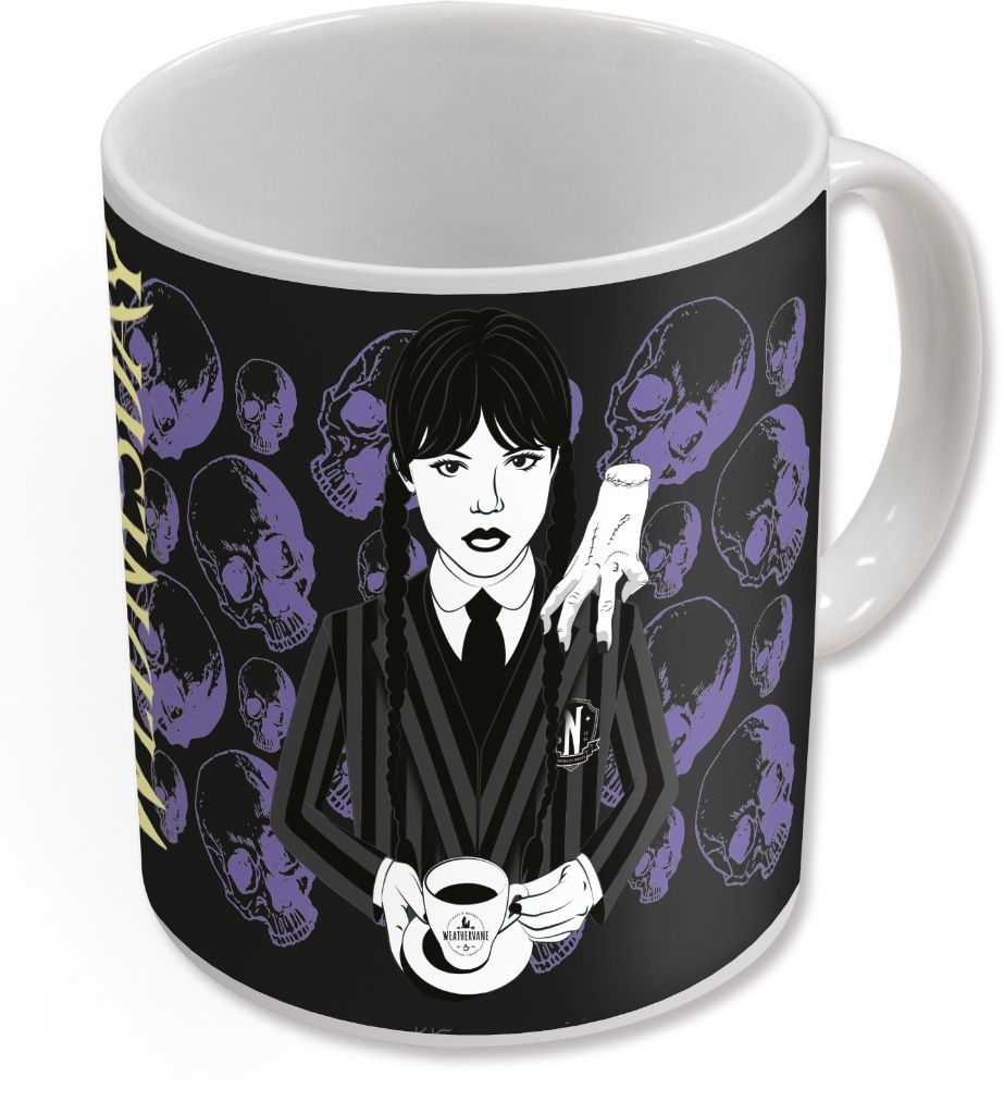 Stor Mercredi Tasse thermoréactive 320 ml - Tasse en céramique - Noir