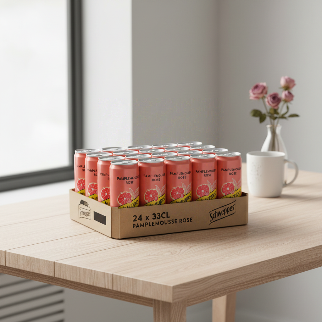 Schweppes Pamplemousse rose - 24 x 33 cl